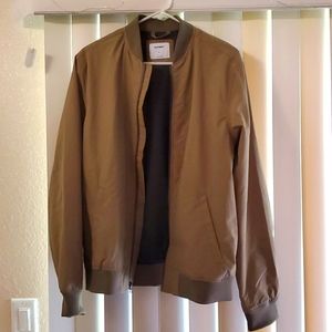 Old Navy Tan Bomber Jacket - Medium